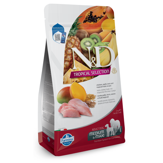 N&D TROPICAL DOG CHICKEN ADULT MED/MAX