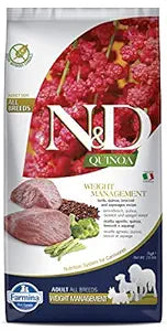 N&D QUINOA DOG WEIGHT MANAGEMENT LAMB ADULT MED/MAX