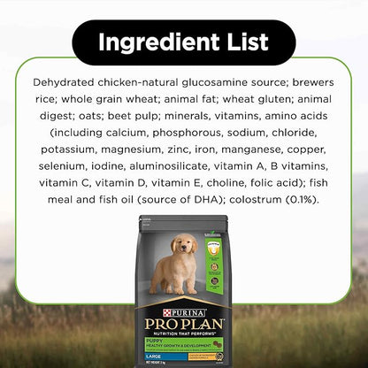 PURINA Pro Plan Puppy Kibble Food for Large Sized Dogs, 3Kg Pack