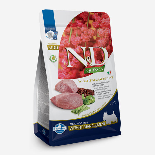 N&D DOG QUINOA DOG WEIGHT MANAG LAMB ADULT MINI