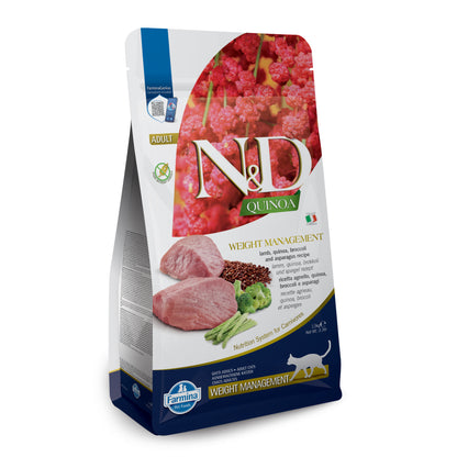 N&D QUINOA CAT WEIGHT MANAGEMENT LAMB ADULT