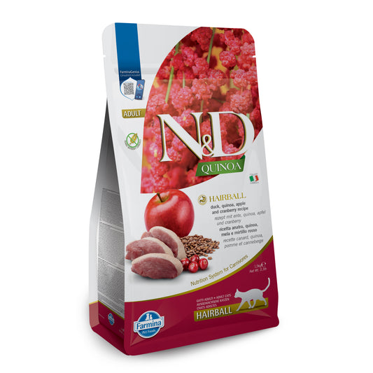N&D QUINOA CAT HAIRBALL ADULT