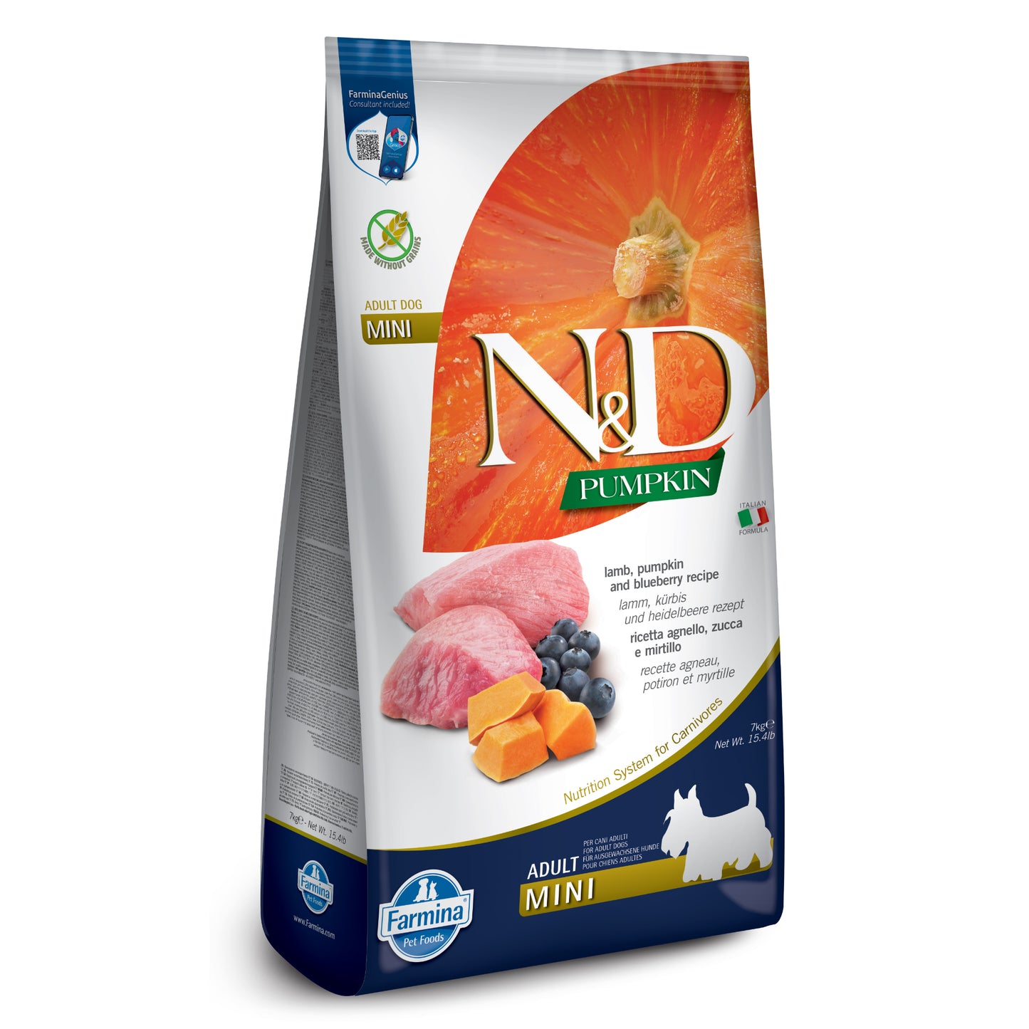 N&D PUMPKIN DOG LB & BB ADULT MINI