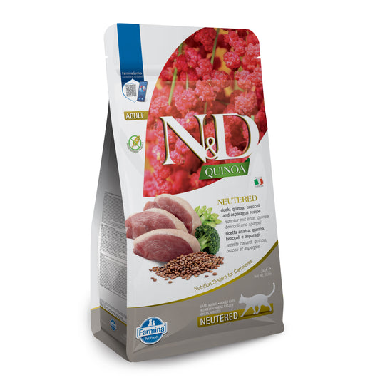 N&D QUINOA CAT DUCK BROCCOLI ASPARAGUS NEUTERED ADULT
