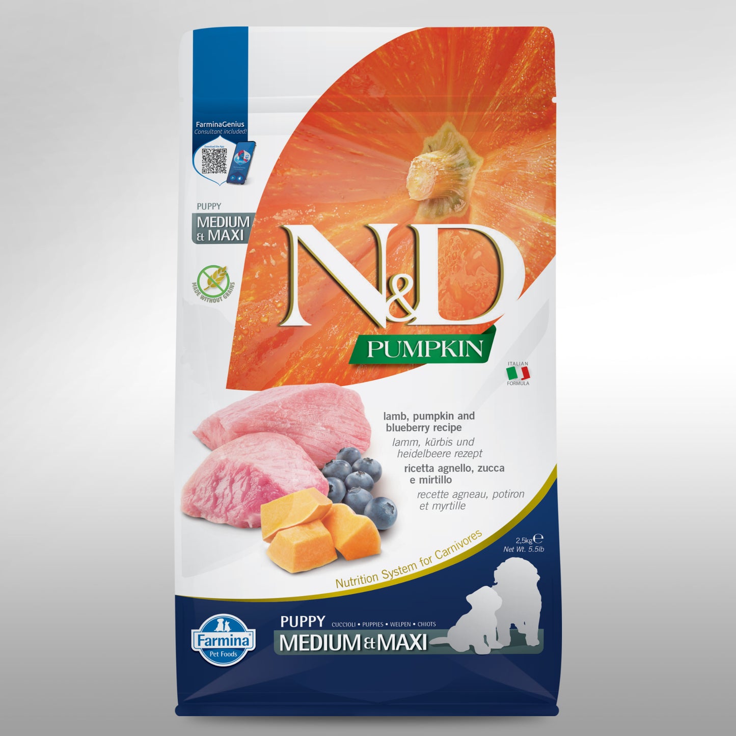 N&D PUMPKIN DOG LB & BB PUPPY MED/MAXI